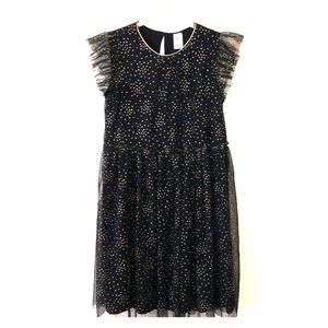 Beautiful Black Oshkosh party dress w gold accents